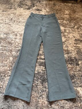 Zara Slate Green Boot Cut Pants